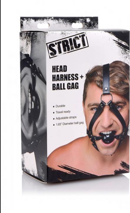 Produktbild XR Brands Head Harness + Ball Gag