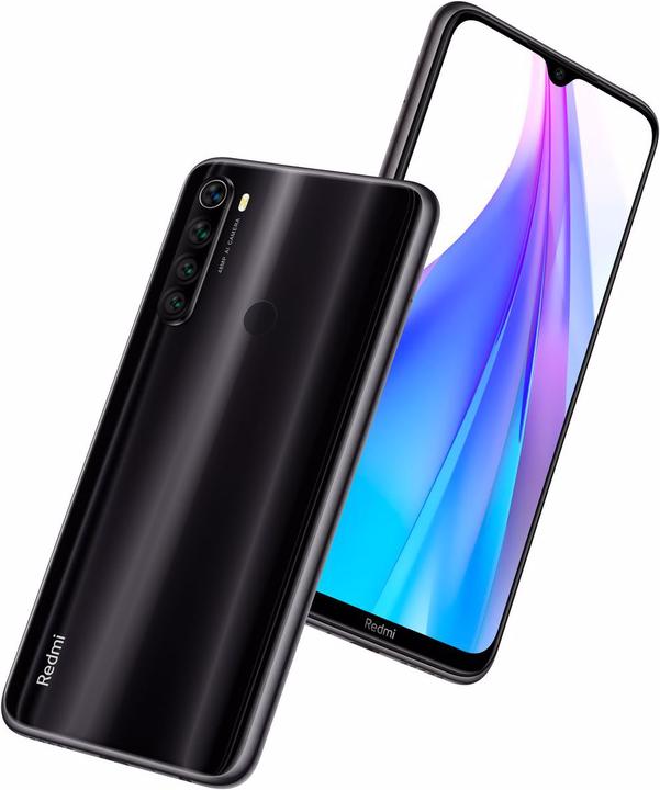 Actual product image Xiaomi Redmi Note 8 (128 GB, Black, 6.30", Hybrid Dual SIM, 12 Mpx, 4G)