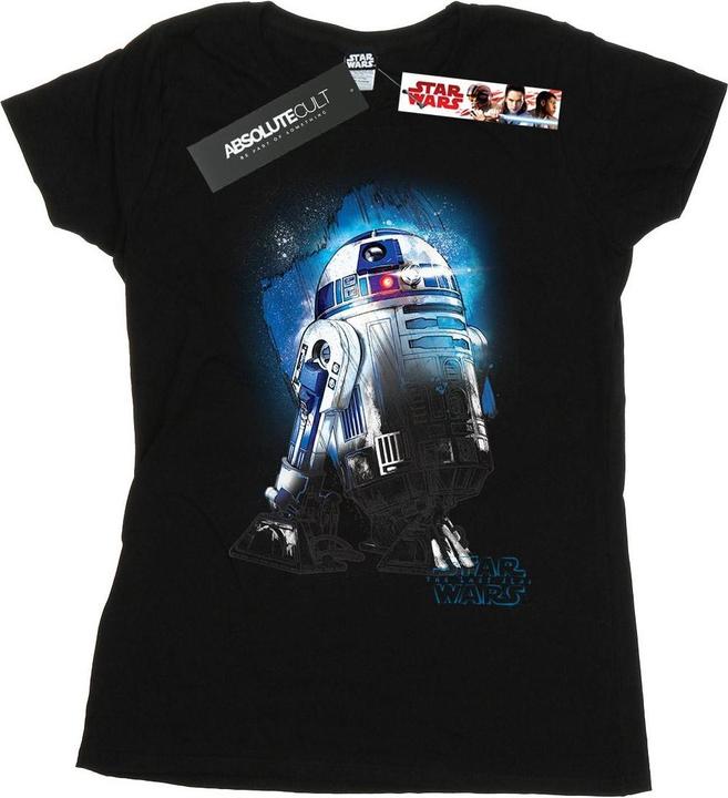 Actual product image Star Wars Womens/Ladies The Last Jedi R2-D2 Brushed Cotton T-Shirt (S)