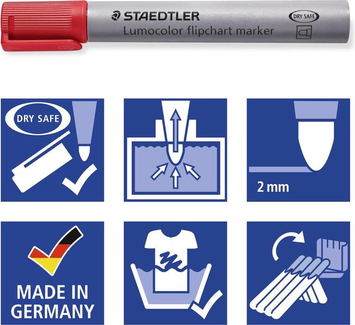 Image du produit Staedtler Lumocolor (Multicolore, 2 mm, 8 x)