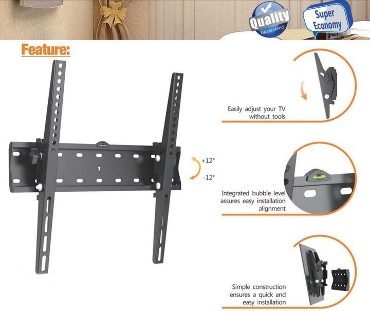 Actual product image equip Wall mount /50kg 1TFT fixed (Wall, 70", 40 kg)