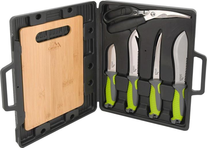 Actual product image Cattara Barbecue knife set 4+1+1