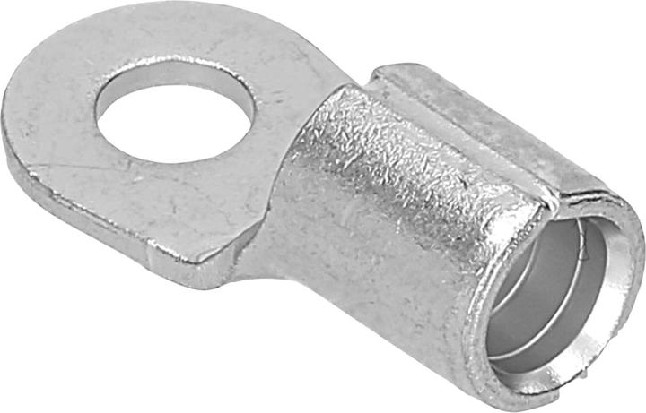 Kalitec 10 Stück Q10-4 Quetschkabelschuh 10mm² M4 I Unisoliert I Dornpressung I Für mehr-, fein- und