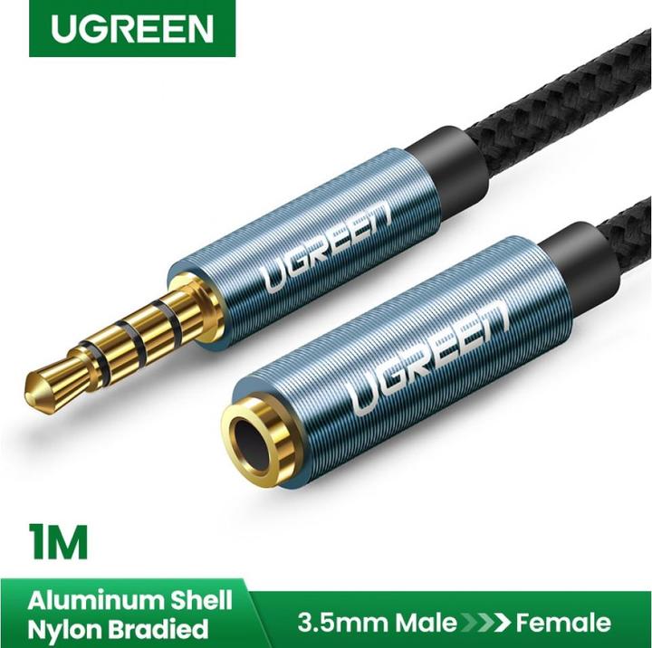 Image du produit Ugreen 3,5 mm jack - 3,5 mm femelle (2 m, Extension)