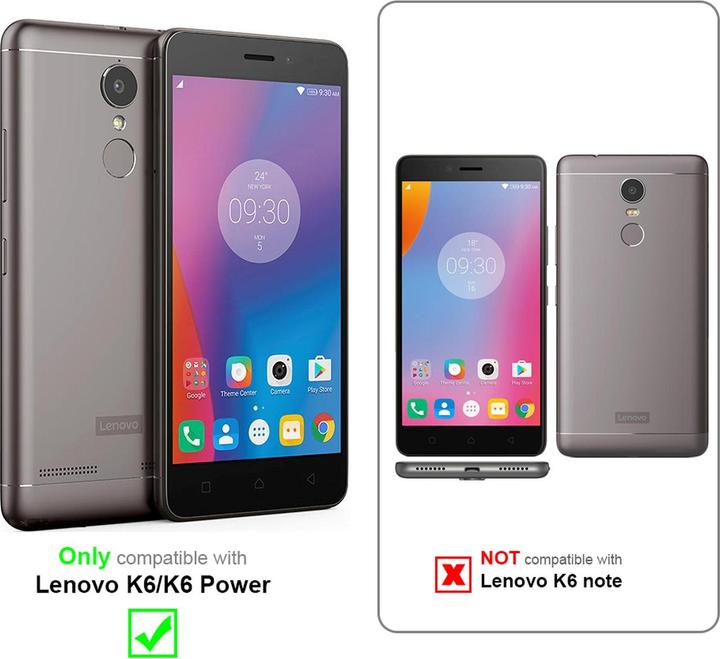 Actual product image Cadorabo Flip like Invisible Cover (K6, Lenovo K6 Power)