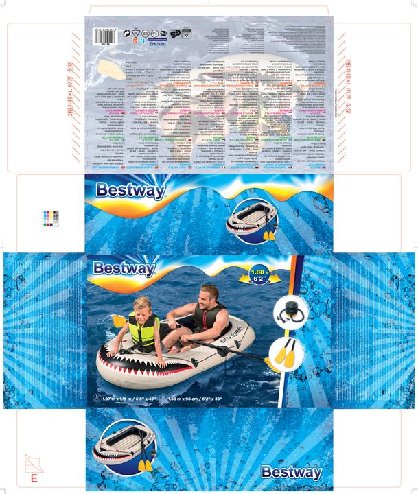 Image du produit Bestway Battle Bomber Raft bateau (188 cm, 2 pers.)