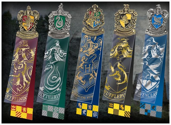 Produktbild Noble Collection Lesezeichen Wappen 5er-Pack