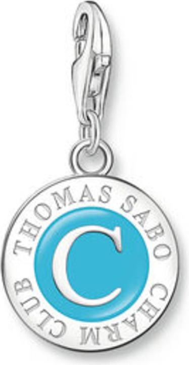 Produktbild Thomas Sabo Member Charm türkiser Charmista Coin Silber (Emaille, 925er Silber)