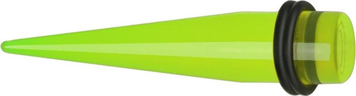 Star Piercing Expander grün (ohne Messing, Acryl)