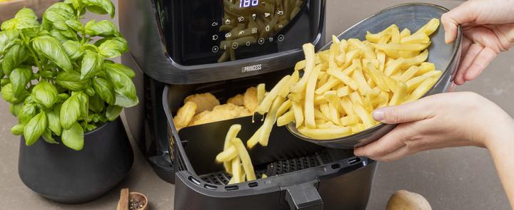 Actual product image Princess Digital Hot Air Fryer 6.5 L with Partition Wall (EU plug)