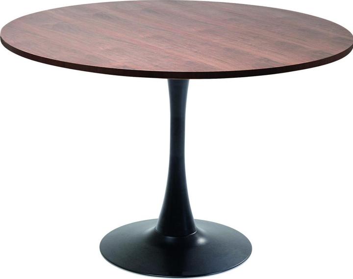 Immagine prodotto Kare Design Tavolo Schickeria Noce look nero rotondo 110 (110 x 110 x 72 cm)