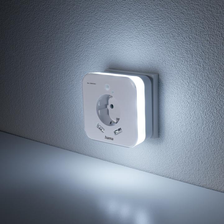 Immagine prodotto Hama 00223498 Luce notturna a LED con rilevatore di movimento LED bianco luce diurna