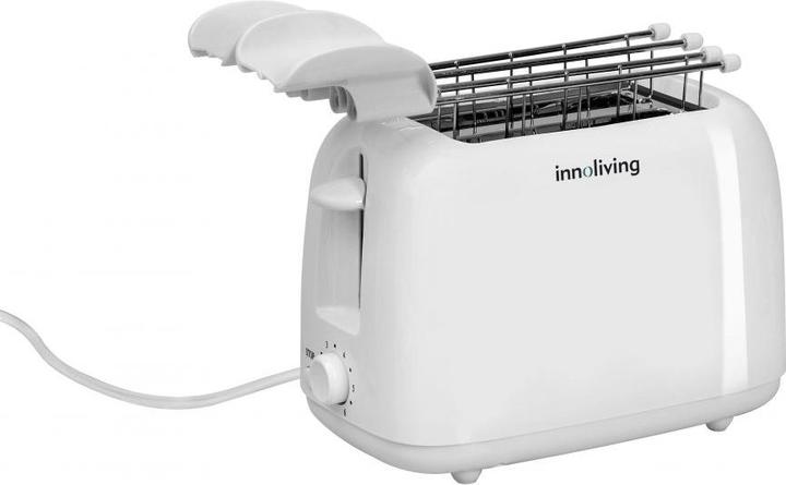 Image du produit Innoliving INN-742 Grille-pain 2 tranches 750 W Blanc