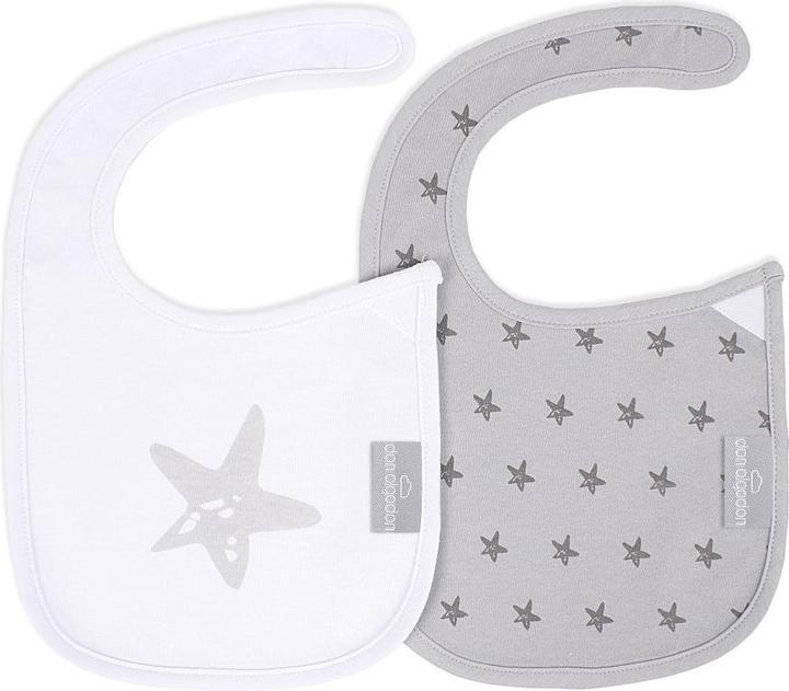 Produktbild Don Algodon LÄTZCHEN KLETTVERSCHLUSS (PACK 2 STÜCKE) - 38X22 - BAUMWOLLE - GRAU