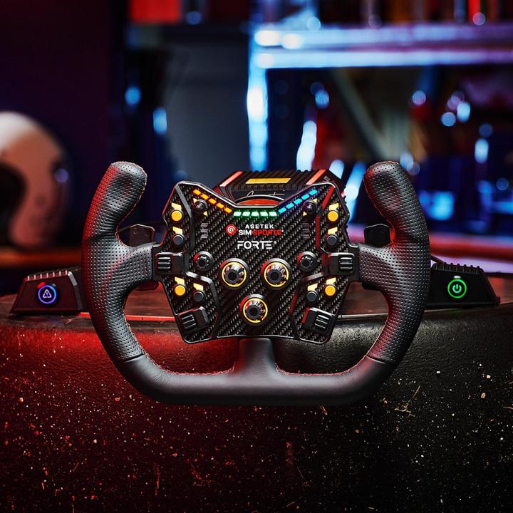 Actual product image Asetek SimSports GT Rim - Open D, leather (PC)