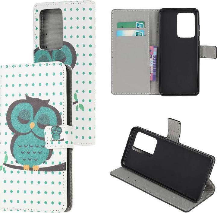 Productafbeelding Cover-Discount Galaxy Note 20 Ultra - Leren Hoesje Uil (Samsung Galaxy Note 20 Ultra)