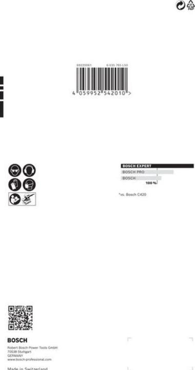 Actual product image Bosch Professional Zubehör EXPERT C470 Schleifpapier mit 14 Löchern für Schwingschleifer, 115 x 230 mm, G 120, 10-tlg. (120)