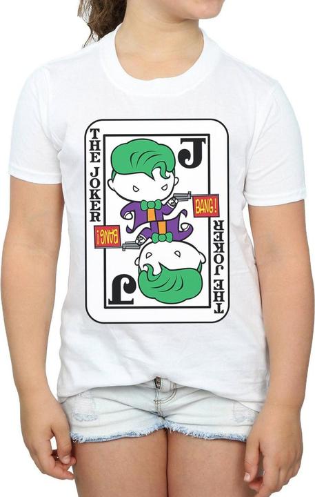 Produktbild Chibi Joker Playing Card TShirt Mädchen (152, 158)