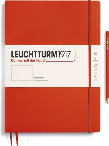Image du produit Leuchtturm1917 Carnet de croquis medium slim vierge Fox Red (225 x 315 mm, Blanc, Couverture rigide)