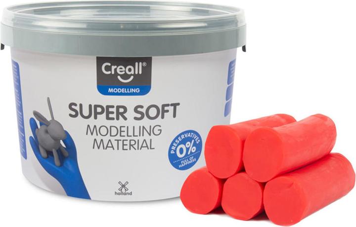Produktbild Creall Supersoft klei Rood, 1750gr.