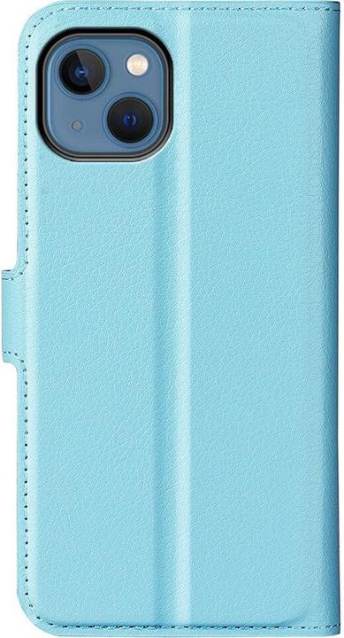 Actual product image Cover-Discount iPhone 14 Plus - Leather Case Cover light blue (Apple iPhone 14 Plus)