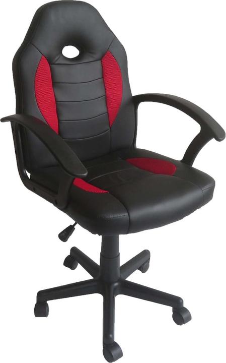 Immagine prodotto HTI-Living Sedia da scrivania regolabile in altezza Daytona Junior nero-rosso