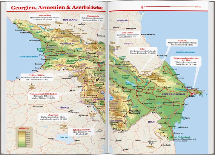 Image du produit Reiseführer Georgien, Armenien & Aserbaidschan (Allemand, Jenny Smith, Joel Balsam, Tom Masters, 2023)