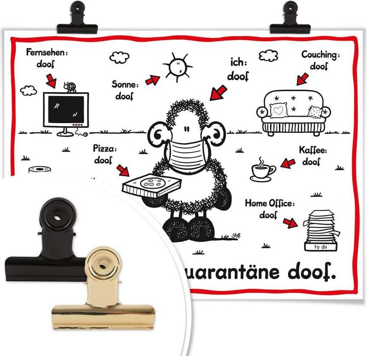 Produktbild Sheepworld Quarantäne doof (40 x 30 cm)