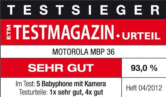Produktbild Motorola Mbp 36 (Babyphone mit Kamera, 200 m)