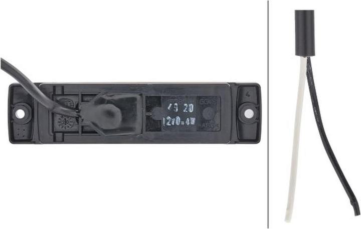 Immagine prodotto Hella Luce laterale a LED a 2 poli con cavo per DAF