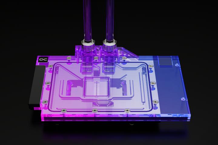 Image du produit Alphacool Bloc de glace Aurora Geforce RTX 4090 Strix + TUF avec plaque arrière