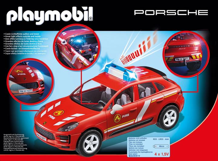 Immagine prodotto Playmobil Porsche Macan S Vigili del fuoco (70277, Playmobil Porsche)