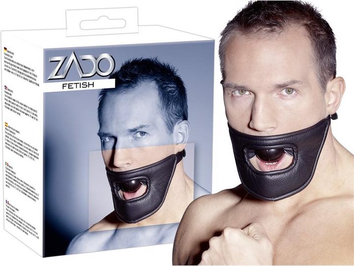 Actual product image Zado Leather mouth gag soft