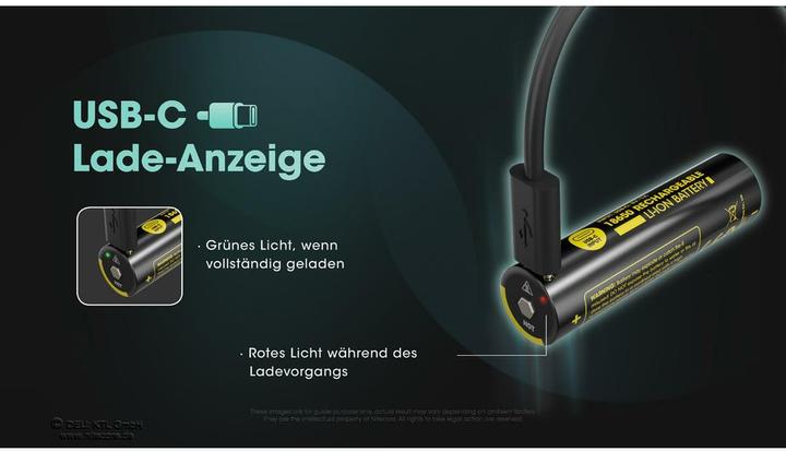 Produktbild Nitecore Li-Ion Akku Typ 18650 - 3600mAh - NL1836R