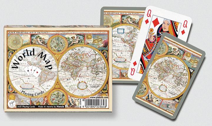 Produktbild Piatnik Bridge, World Map (Deutsch)