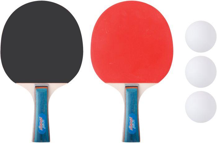 Produktbild New Sports Tischtennis-Set, 2 Schläger + 3 Bälle