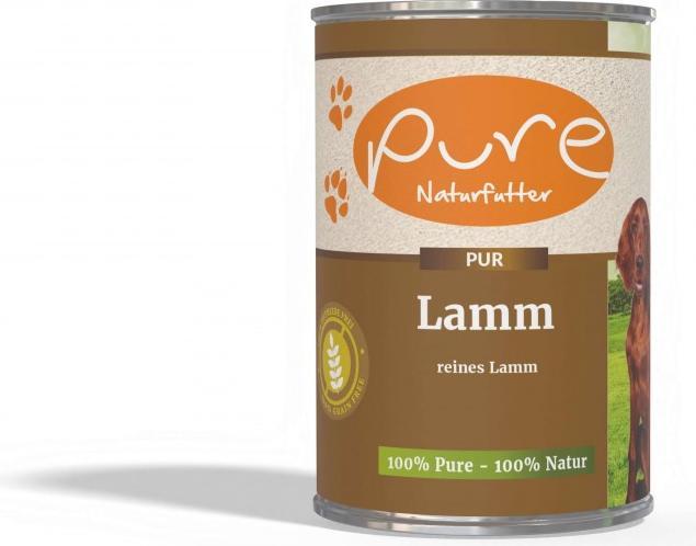 Immagine prodotto Pure Naturfutter Menu per cani PUR carne di agnello in scatola (Adulto, 1 pz., 400 g)