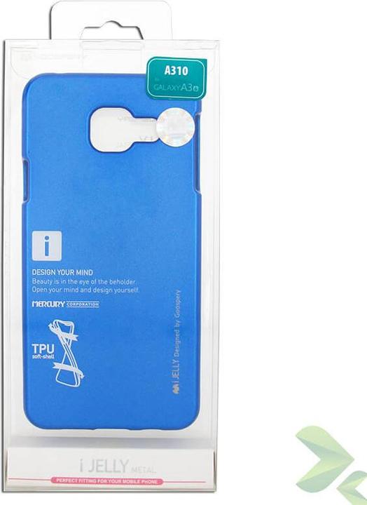 Actual product image I-Jelly - Hülle für Samsung Galaxy A3 (2016) (blau) (Samsung Galaxy A3 (2016))
