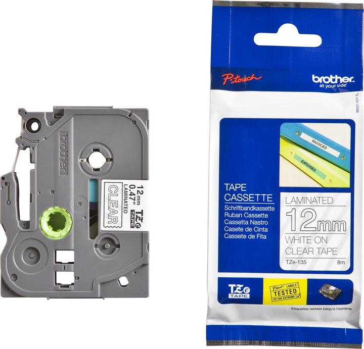 Immagine prodotto Brother Tze-135 (1.20 cm, Bianco, Trasparente)
