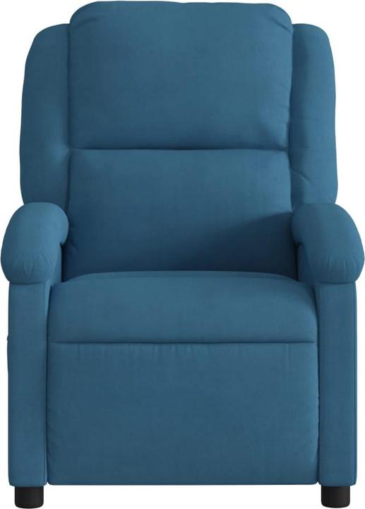 Immagine prodotto VidaXL Poltrona elettrica reclinabile Poltrona TV regolabile Velluto blu