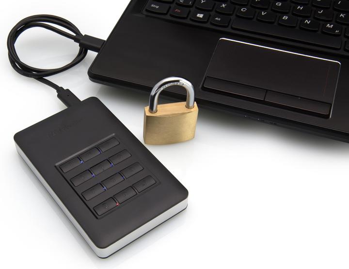 Actual product image Verbatim external HDD drive USB 3.1 Secure (1 TB)