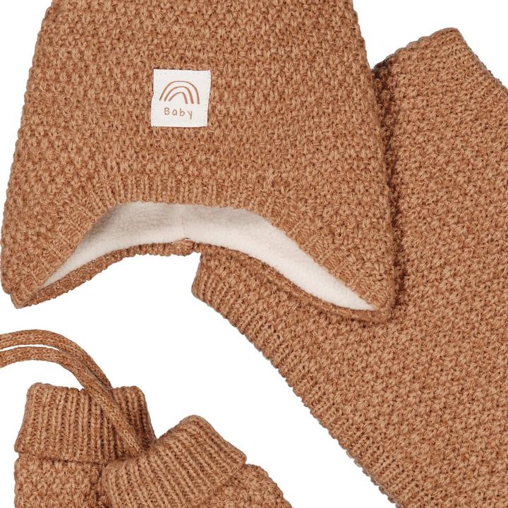 Actual product image La Redoute Collections Set of cap + snood + mittens
