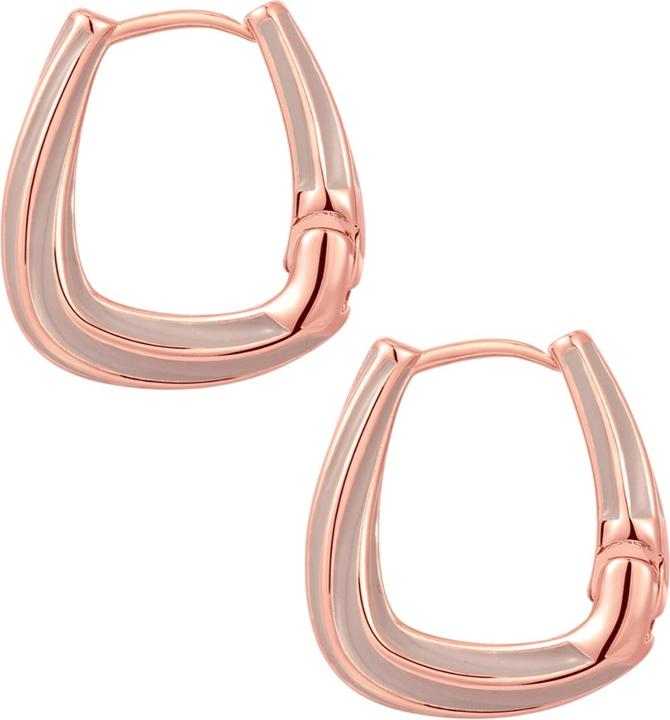 Actual product image Yokoamii Ladies hoop earrings brass - 36552 (Brass)