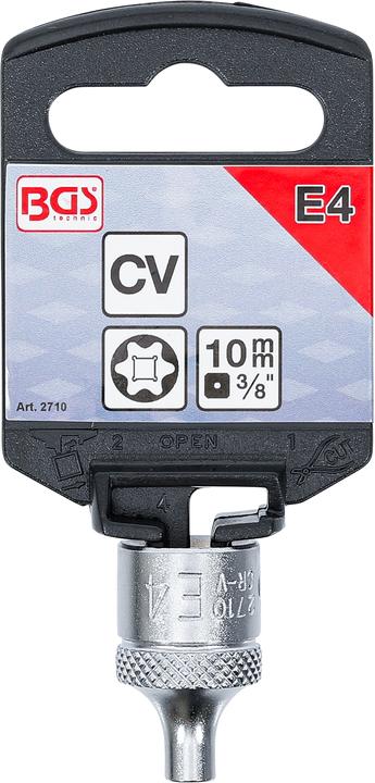 Immagine prodotto BGS Chiave a bussola con profilo a E attacco quadro 10 mm (3/8") SW E4