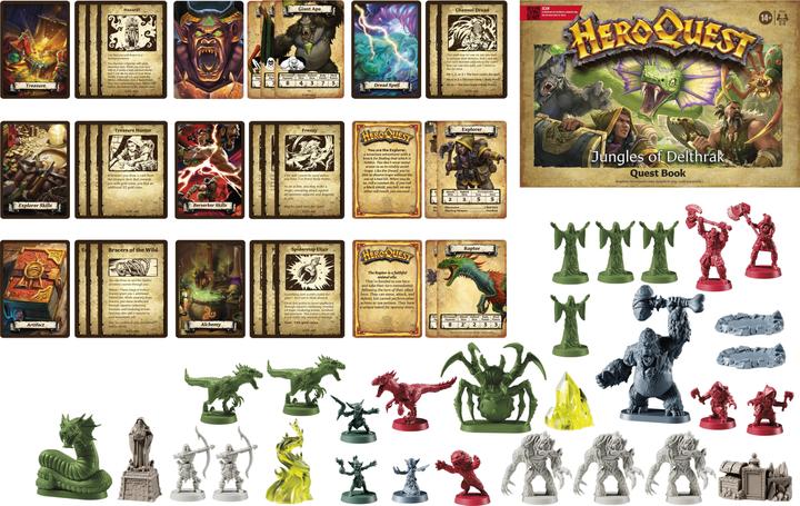 Productafbeelding Hasbro HeroQuest bordspel uitbreiding Jungles of Delthrak avonturenpakket *Engelse versie* (Engels)