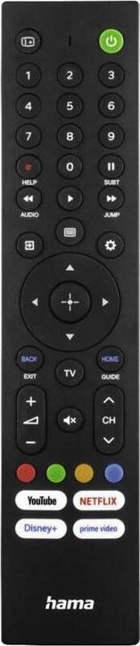 Actual product image Hama Universal remote control for Sony TVs, IR, adaptive, with 4 app buttons (Universal remote control, Infrared)