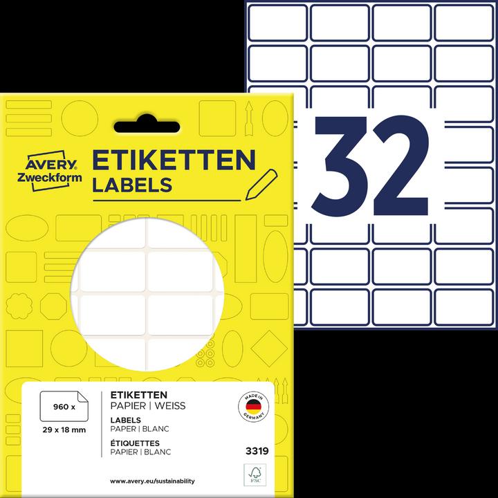 Actual product image Avery Vielzweck-Etiketten