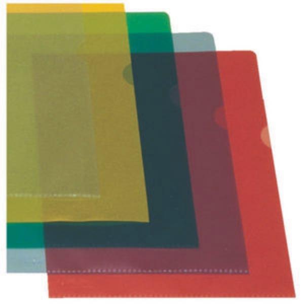 Produktbild Leitz Esselte Sichthüllen Standard, DIN A4, PP, grün, 0,12 mm oben und seitlich offen, dokumentenecht (A4, 100 x)