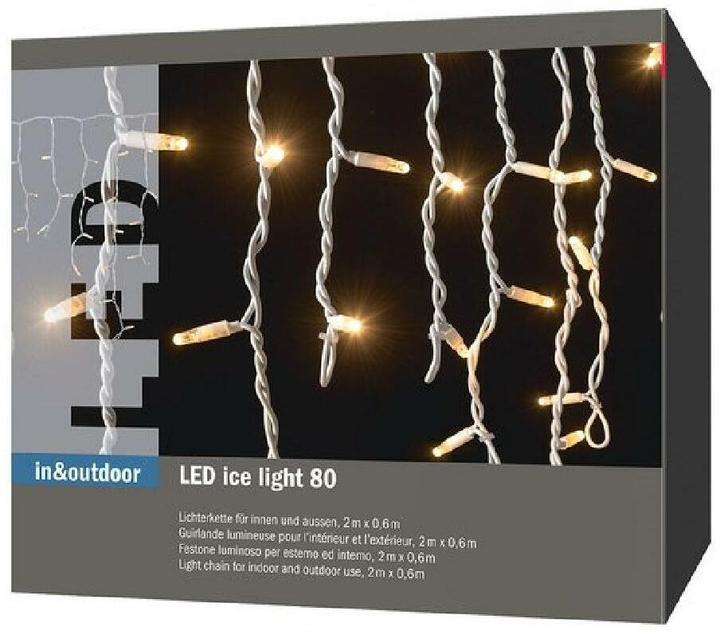 Immagine prodotto Luce di ghiaccio a LED 80 bianco caldo/verde (2 m)