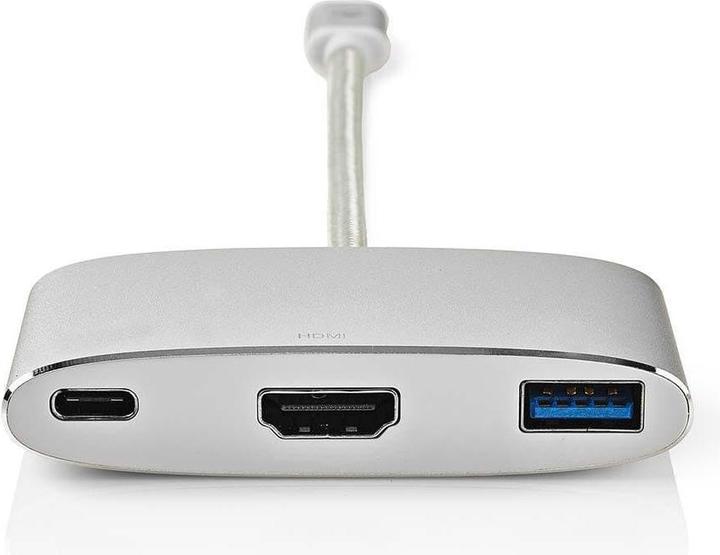 Actual product image Nedis USB Adapter - USB 3.2 Gen 1 - USB Type-C™ male - HDMI/A female/C female - 0.20 m - round - V (USB-C, 1 Ports)